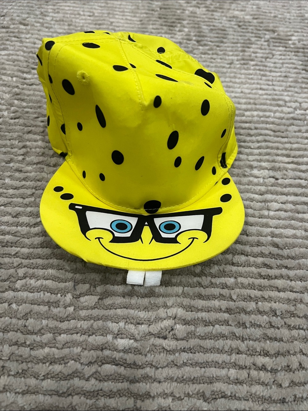 H&M- Sponge-Style Novelty Cap with Black Spots